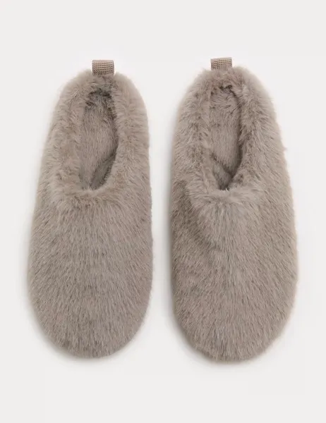 Marks & Spencer Faux Fur Back Tab Mule Slippers