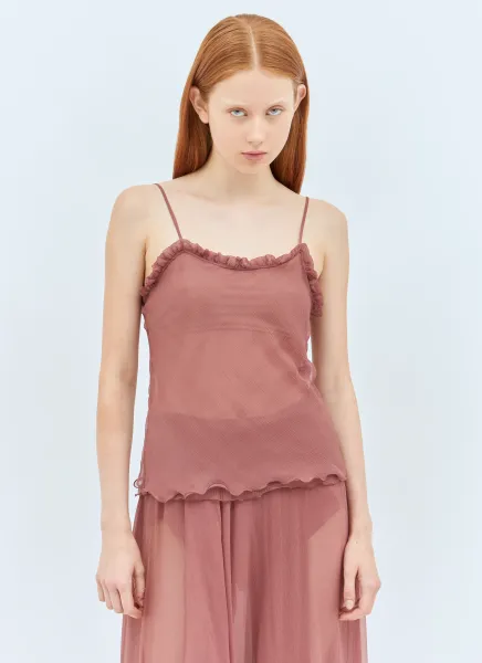 Ruffled Camisole Top