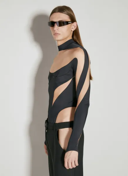 Illusion Neckline Bodysuit