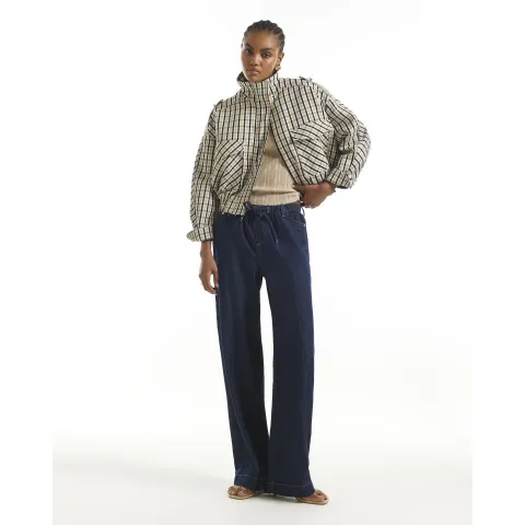 River Island Wide Leg Pj Style Jeans