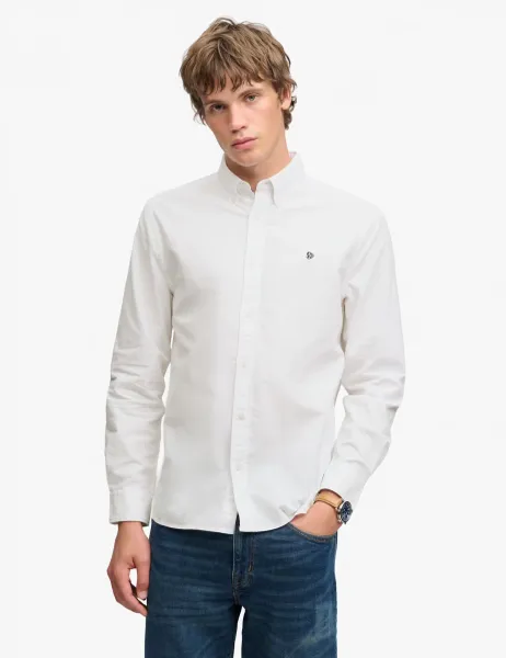 Superdry & Co Regular Fit Pure Cotton Oxford Shirt White