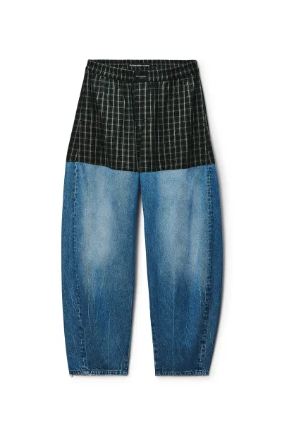 Pre-Styled Wide-Leg Boxer Jean Loose Fit