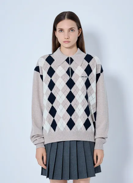 MIU MIU Cashmere Polo Sweater