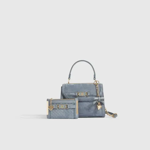 River Island Faux Suede Tote Crossbody Bag Bundle
