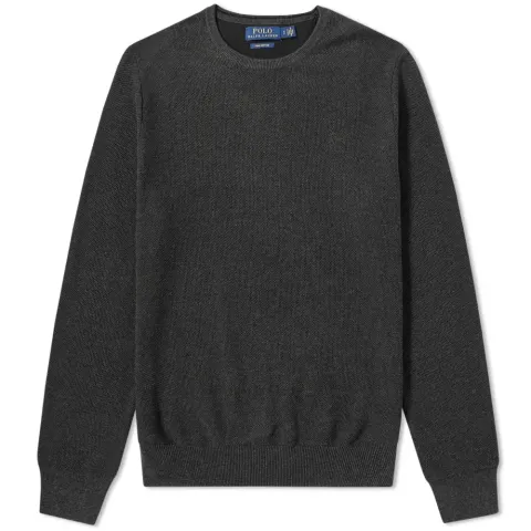 Textured Cotton Crew Knit