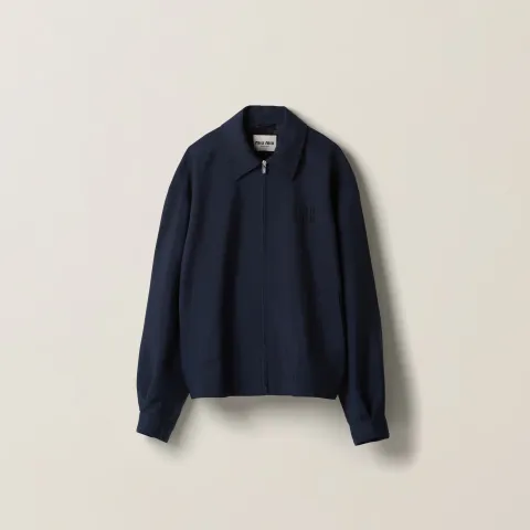 Mohair blouson jacket