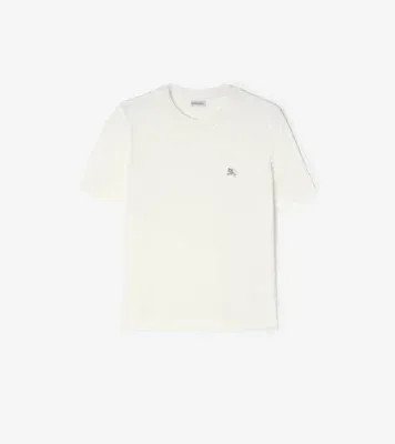Knight Jewel Cotton T-shirt in Chalk white