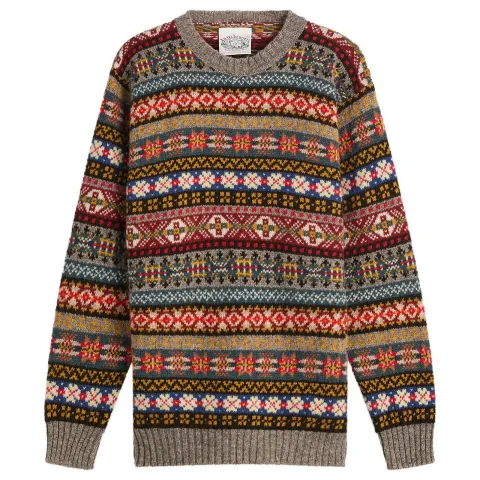 Jamieson's of Shetland Fair Isle Crew Knit