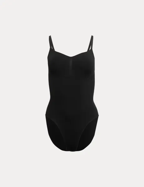 Body by M&S Body Sculpt Firm Control Seamless High Leg Body Black