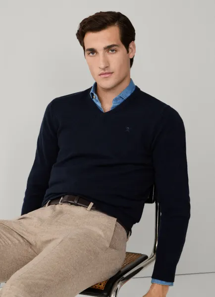 Lambswool V-Neck Jumper