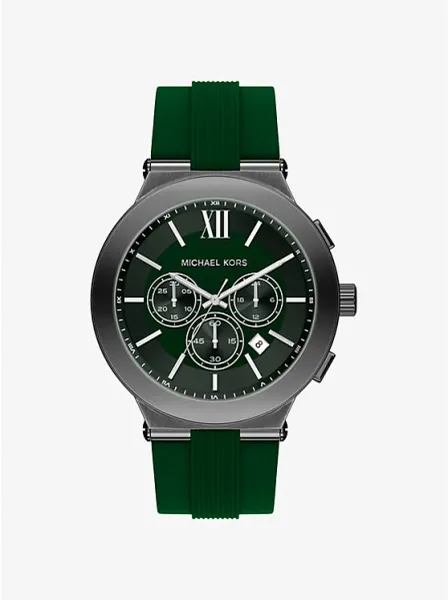 Oversized Billie Gunmetal and Silicone Watch