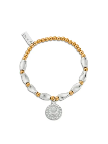 ChloBo Mixed Metal Rising Woman Beaded Bracelet