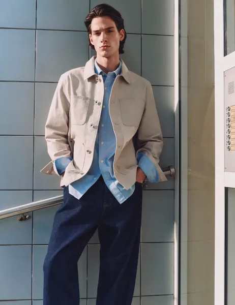 Marks & Spencer Pure Cotton Utility Jacket Neutral