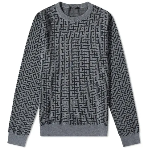 Monogram Crew Knit