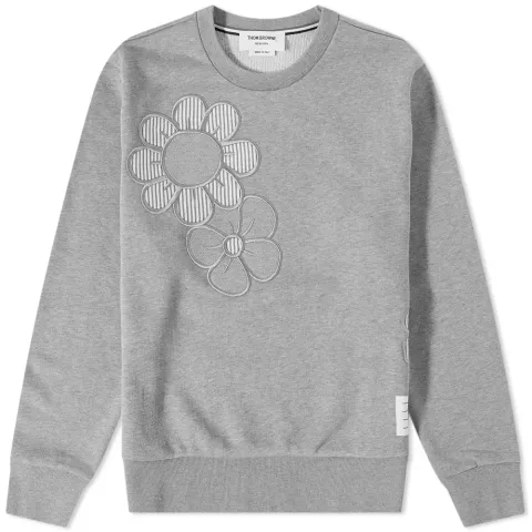 Floral Applique Crew Sweat