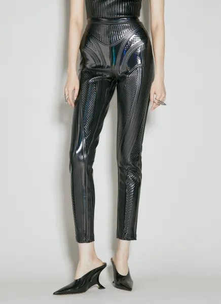 Glossy Embossed Leggings