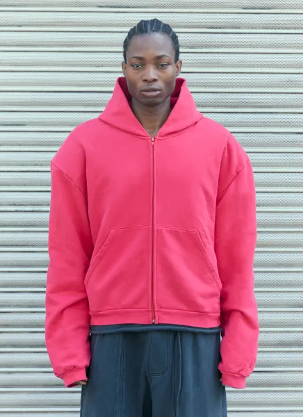 Shoulder Pad Hooded Sweatshirt