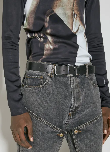 Y Leather Belt