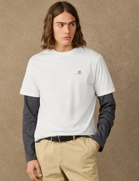 Hackett Pure Cotton Crew Neck T-Shirt White