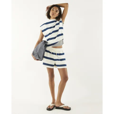 River Island Premium Stripe Pull On Shorts