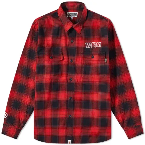 Check Shark Relaxed Fit Flannel Shirt
