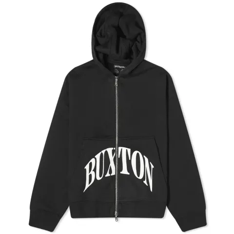 Cropped Logo Zip Hoodie