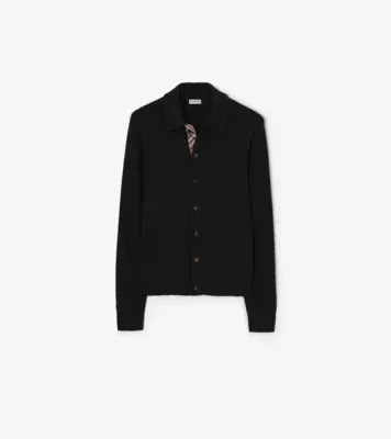 Wool Cardigan in Black