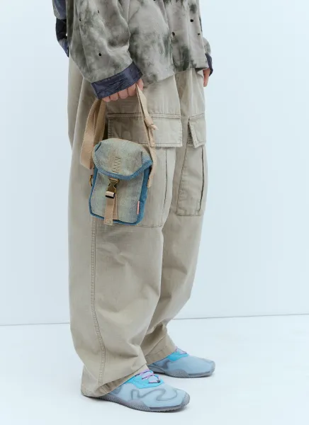 Denim Mini Pouch Crossbody Bag