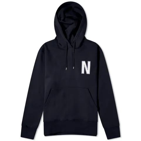 Arne Relaxed N Logo Hoodie