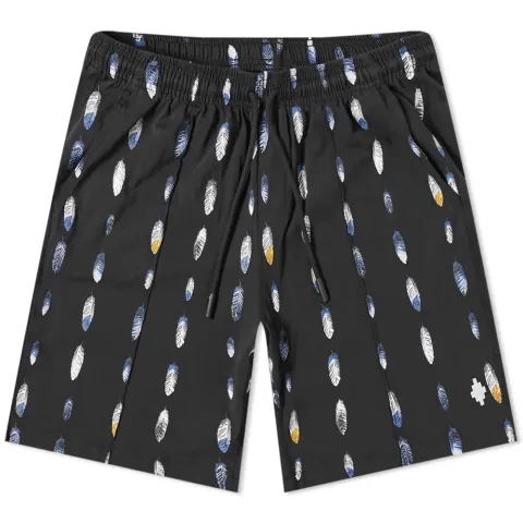 All Over Feathers Sweat Shorts