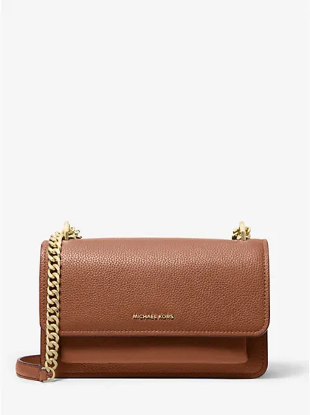 Michael Kors Claire Large Pebbled Leather Convertible Shoulder Bag