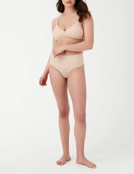 Spanx SPANXsupersmooth Undie-tectable Thong Beige