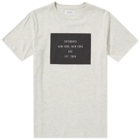 Saturdays Established Box Logo Tee