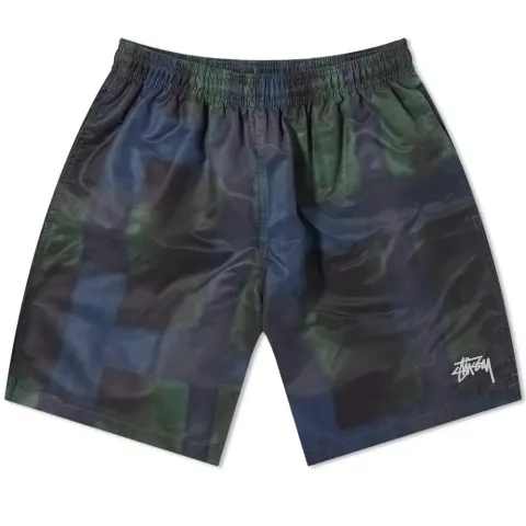 Dyed Plaid Water Short