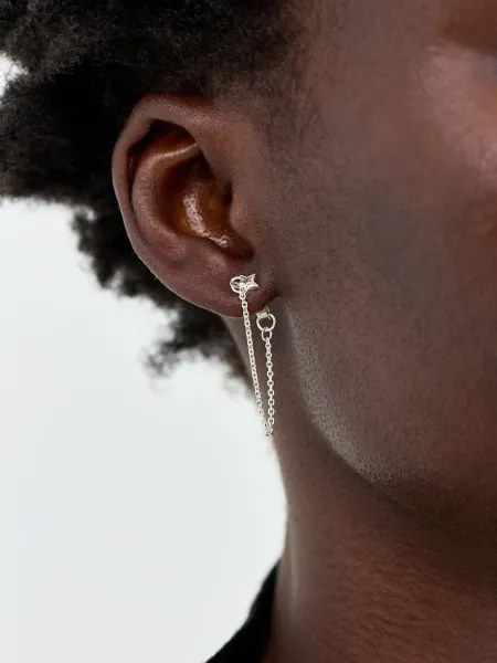 Radiant Essence Chain Stud Earrings