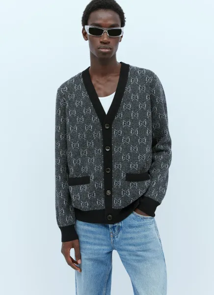 GG Wool Jacquard Cardigan