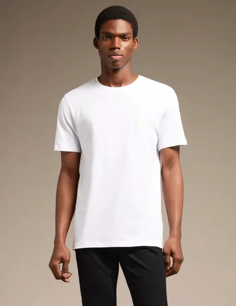 Boss Tales Pure Cotton Logo T-Shirt White