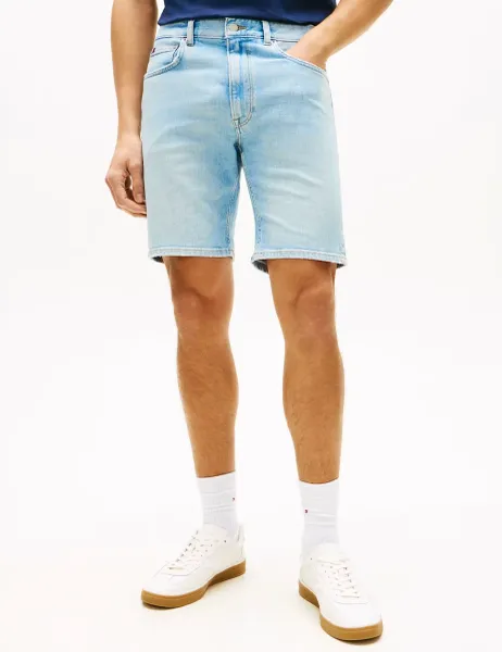 Tommy Hilfiger Regular Fit Denim Shorts Light Blue