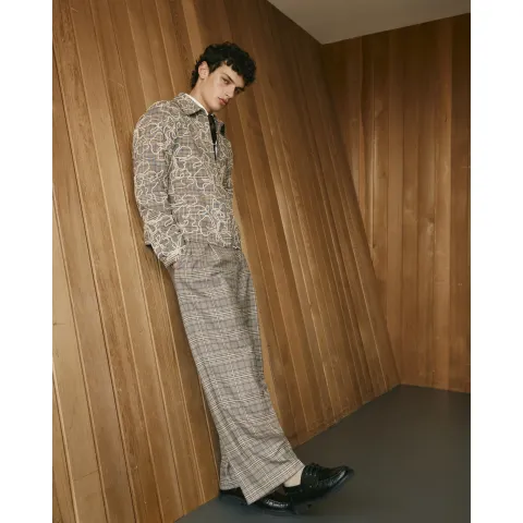 River Island Twisted Tailor Check Trousers