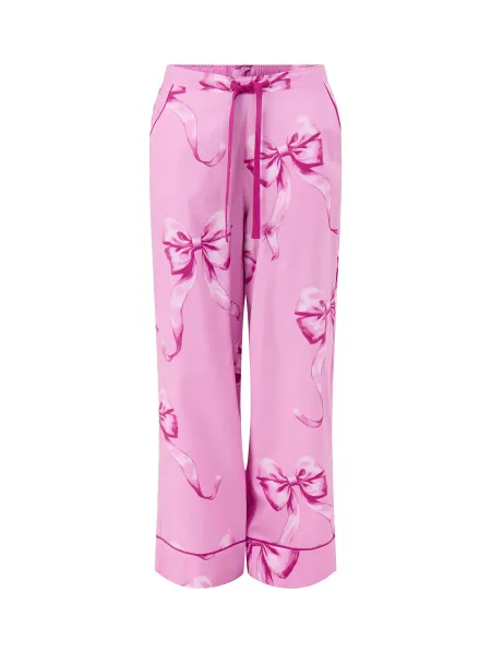Cyberjammies Bow Print Wide Leg Pyjama Bottoms