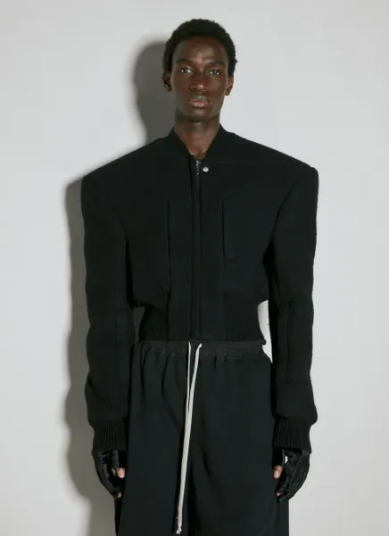 Structured Wool Bomber Jacket