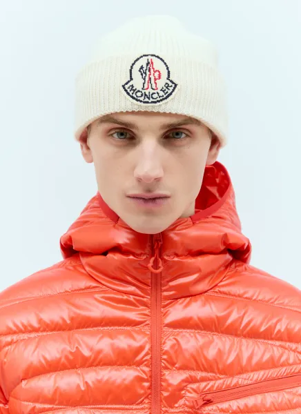 Logo Patch Beanie Hat