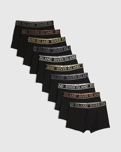 River Island Metallic Ri Pack Of 10 Trunks