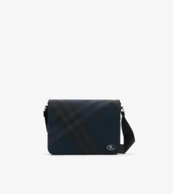 Grid Messenger Bag​ in Navy