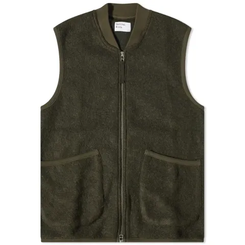 Wool Fleece Zip Waistcoat