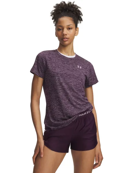 Under Armour Tech Twist Crew Neck T-Shirt Purple