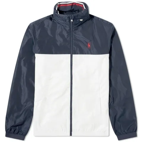 Colour Block Hooded Windbreaker