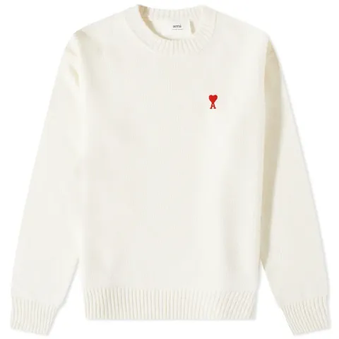 AMI Tonal Small A Heart Crew Knit