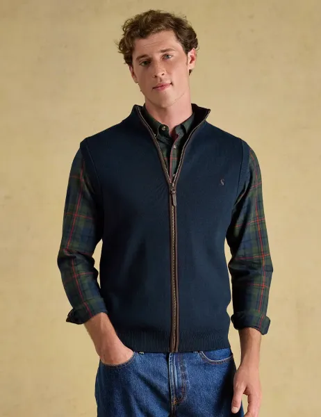 Joules Pure Cotton Gilet Navy