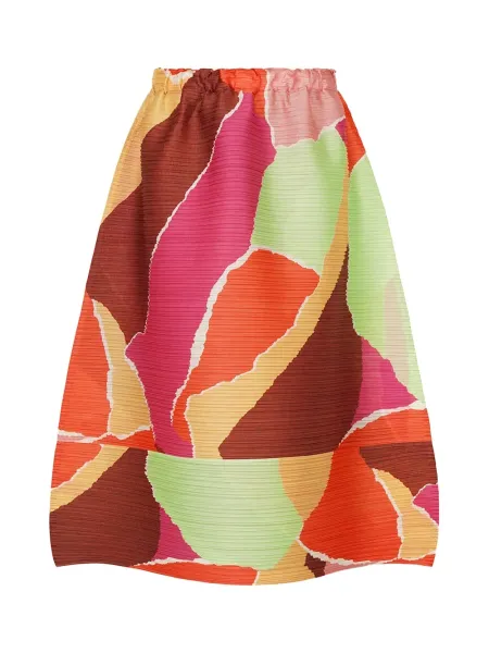 Issey Miyake Pleats Please Surprise Skirt Orange